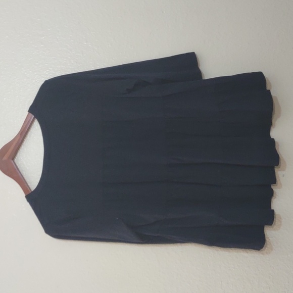 PRE OWNED J. JILL SHIRT COLOR NAVY BLUE SIZE M PETITE FALL STAPLE - Picture 7 of 8